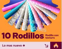 Set 10 Rodillos para decorar fondant tortas y marcar pasta fría